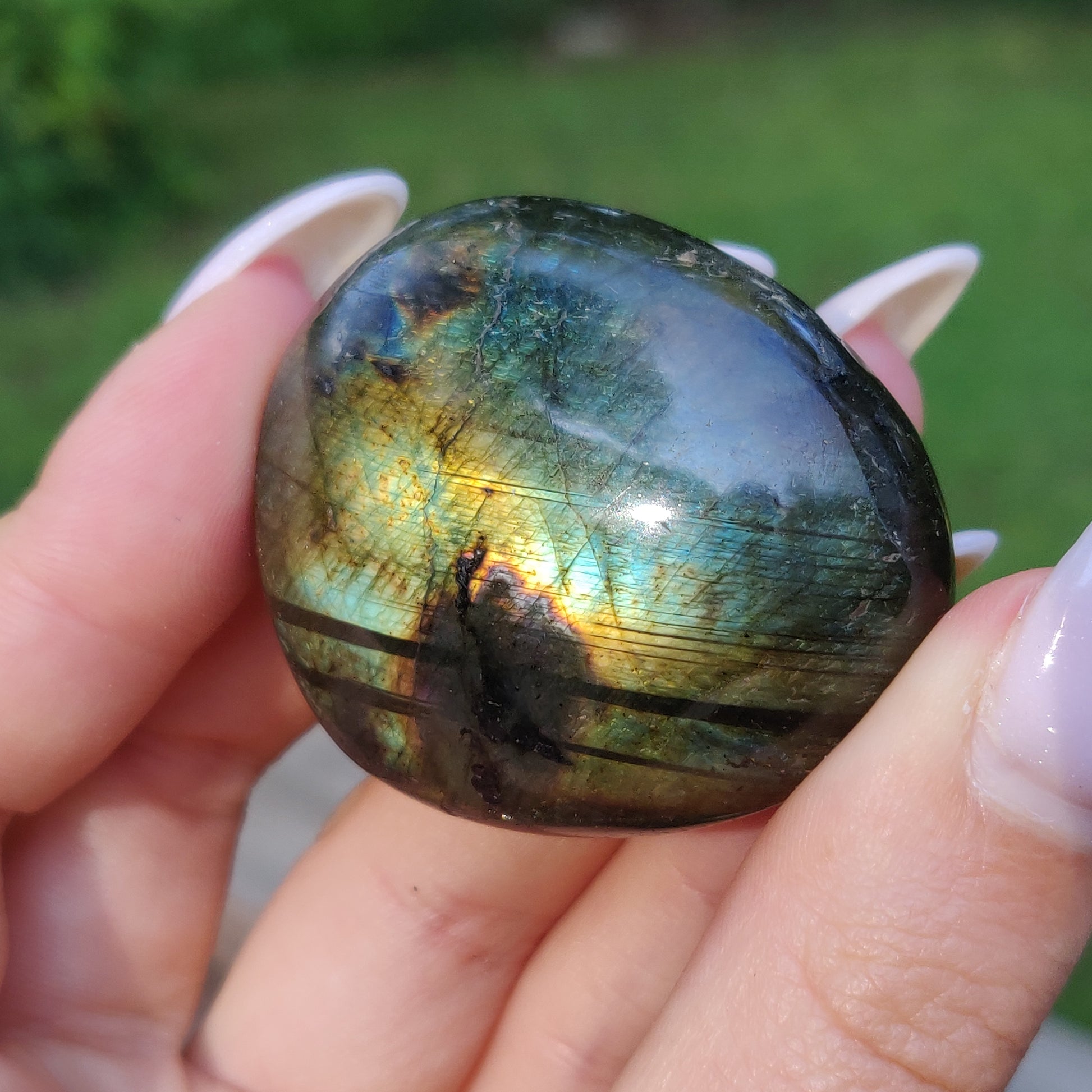 Labradorite Palm Stone (#193) - Simply Affinity