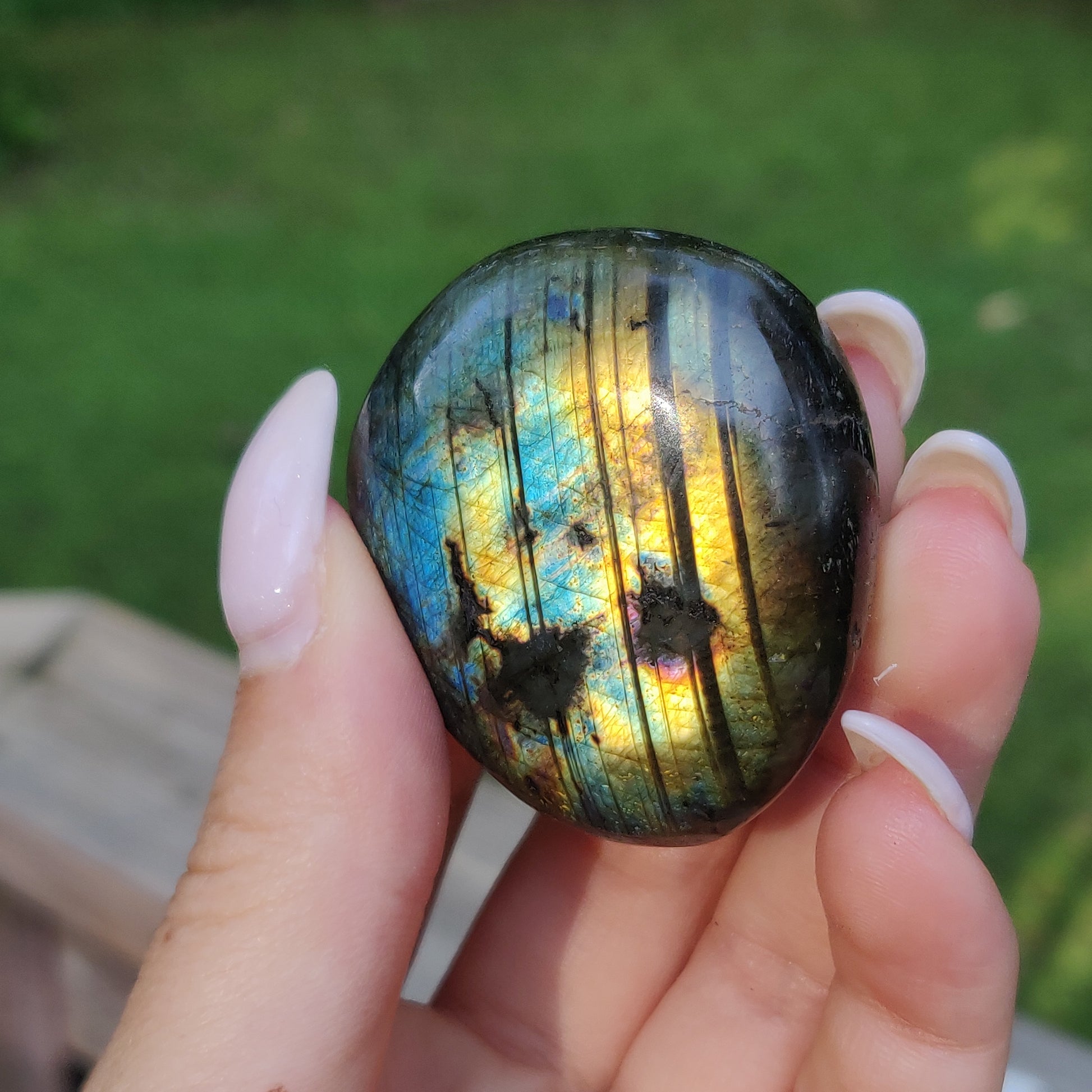 Labradorite Palm Stone (#193) - Simply Affinity