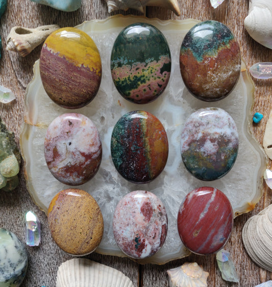 Ocean Jasper Palm Stones - Choose your Favorites - Simply Affinity