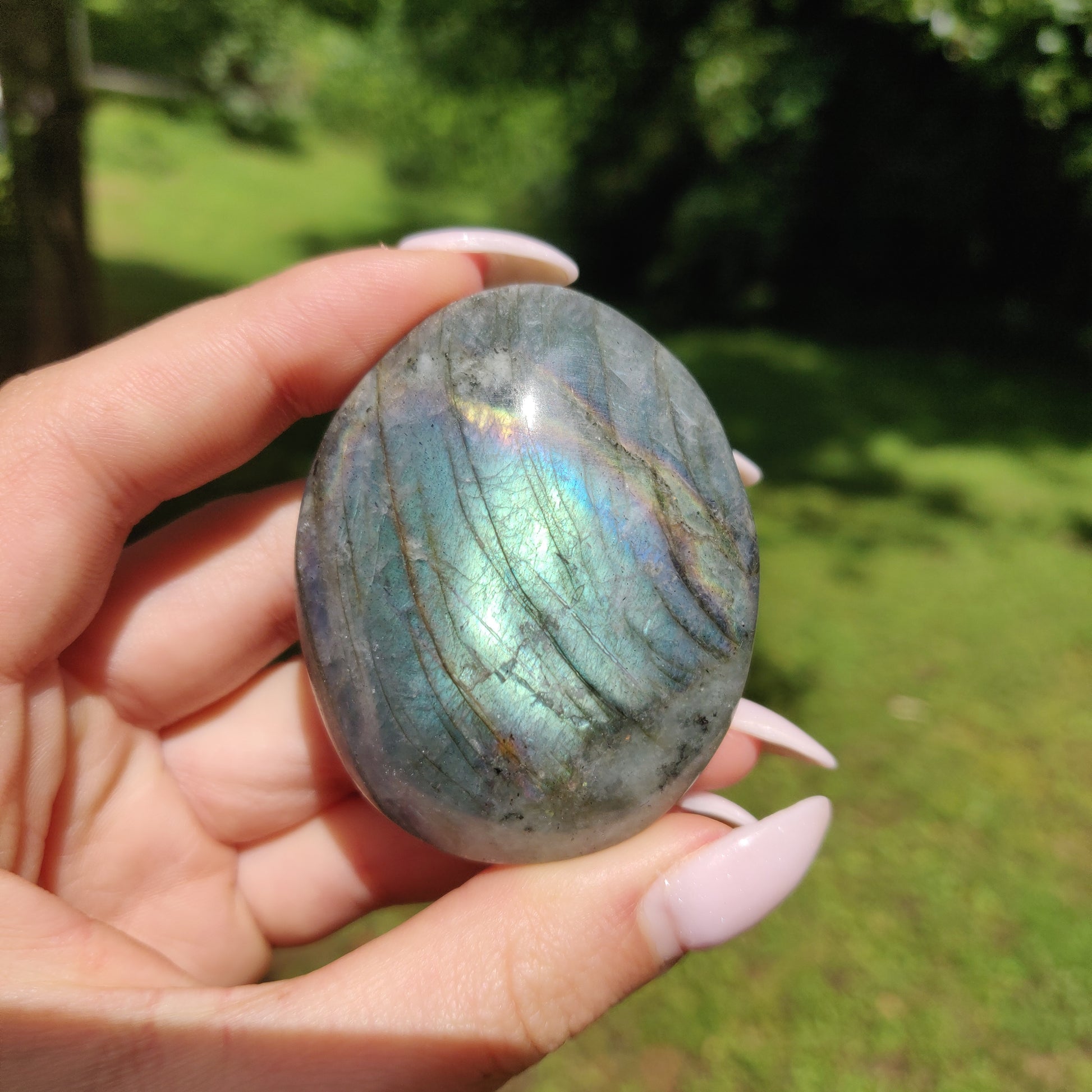 Labradorite Palm Stone (#36) - Simply Affinity