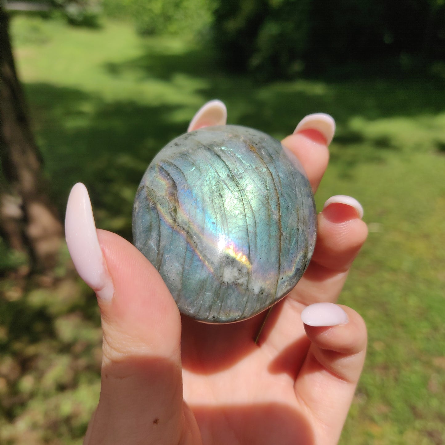 Labradorite Palm Stone (#36) - Simply Affinity