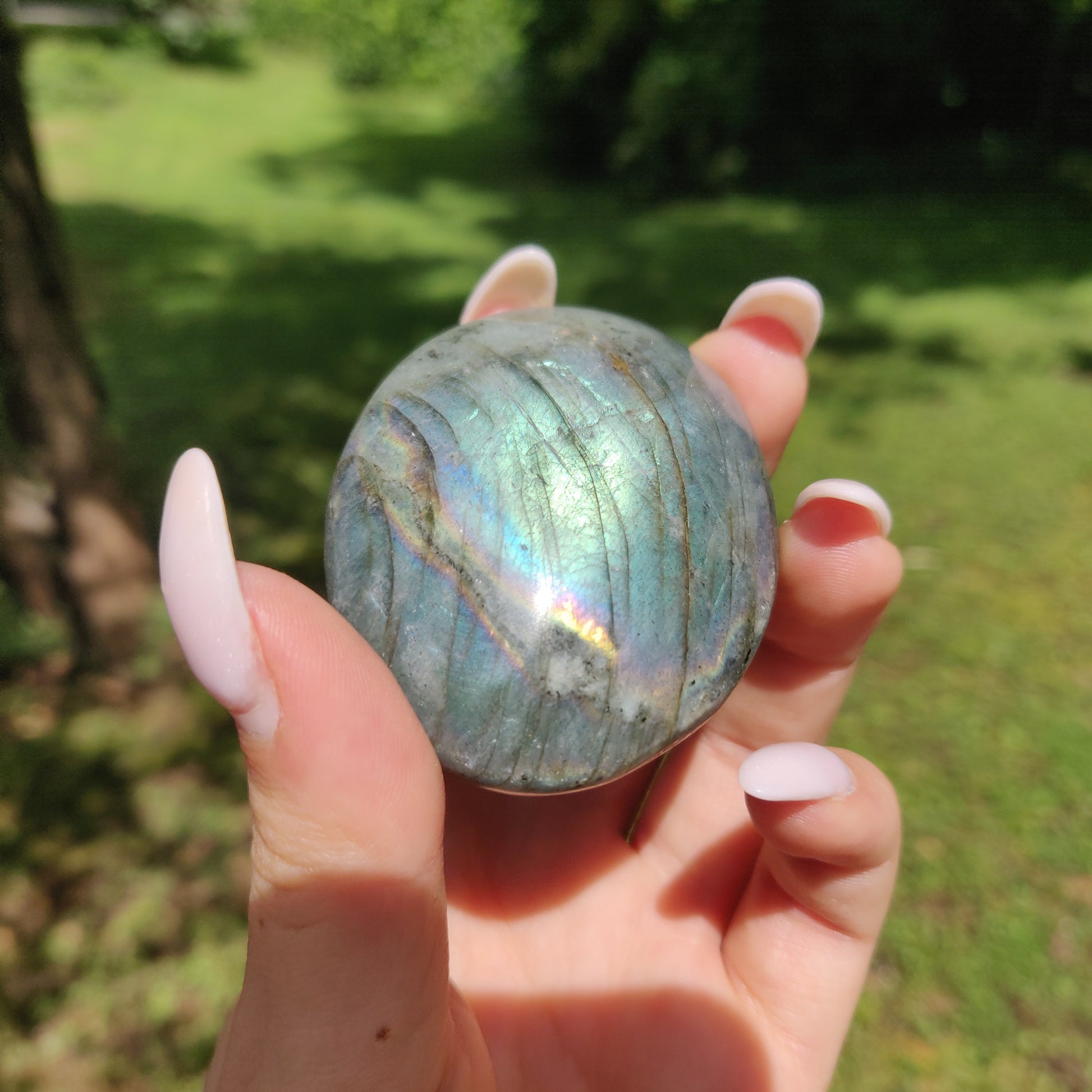 Labradorite Palm Stone (#36) - Simply Affinity