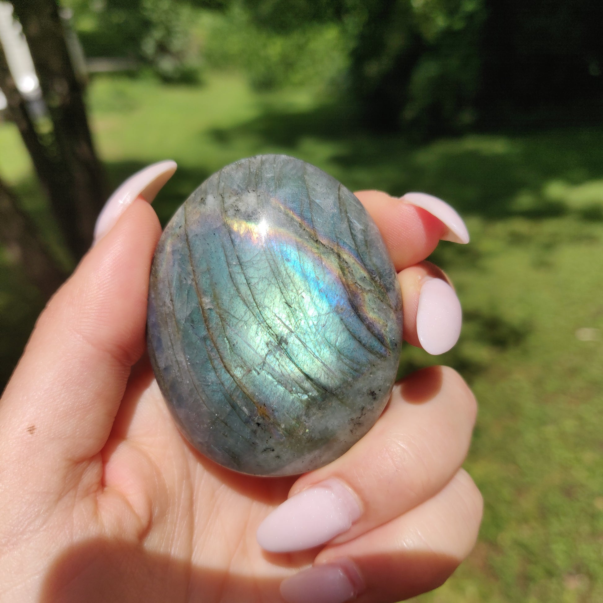 Labradorite Palm Stone (#36) - Simply Affinity