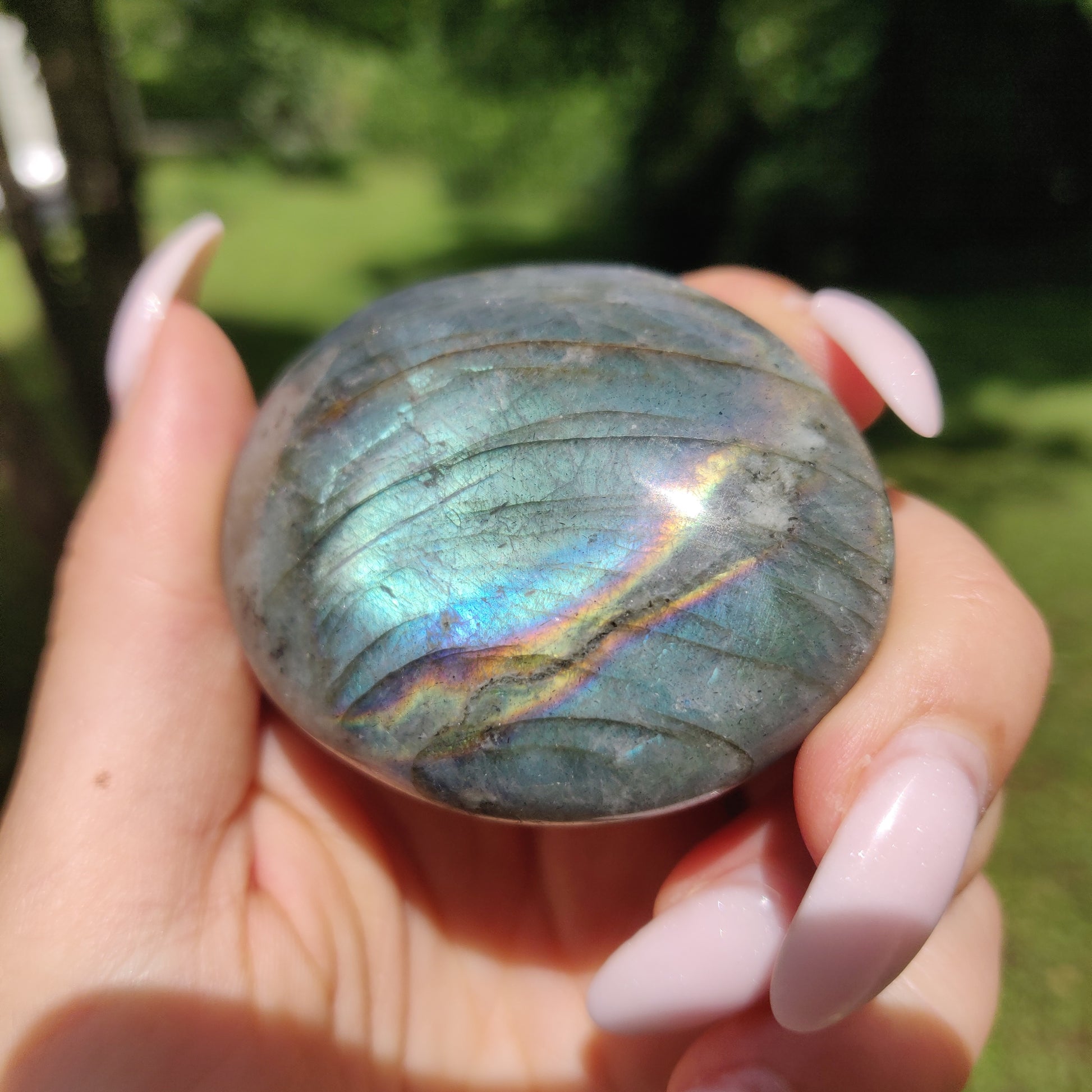 Labradorite Palm Stone (#36) - Simply Affinity