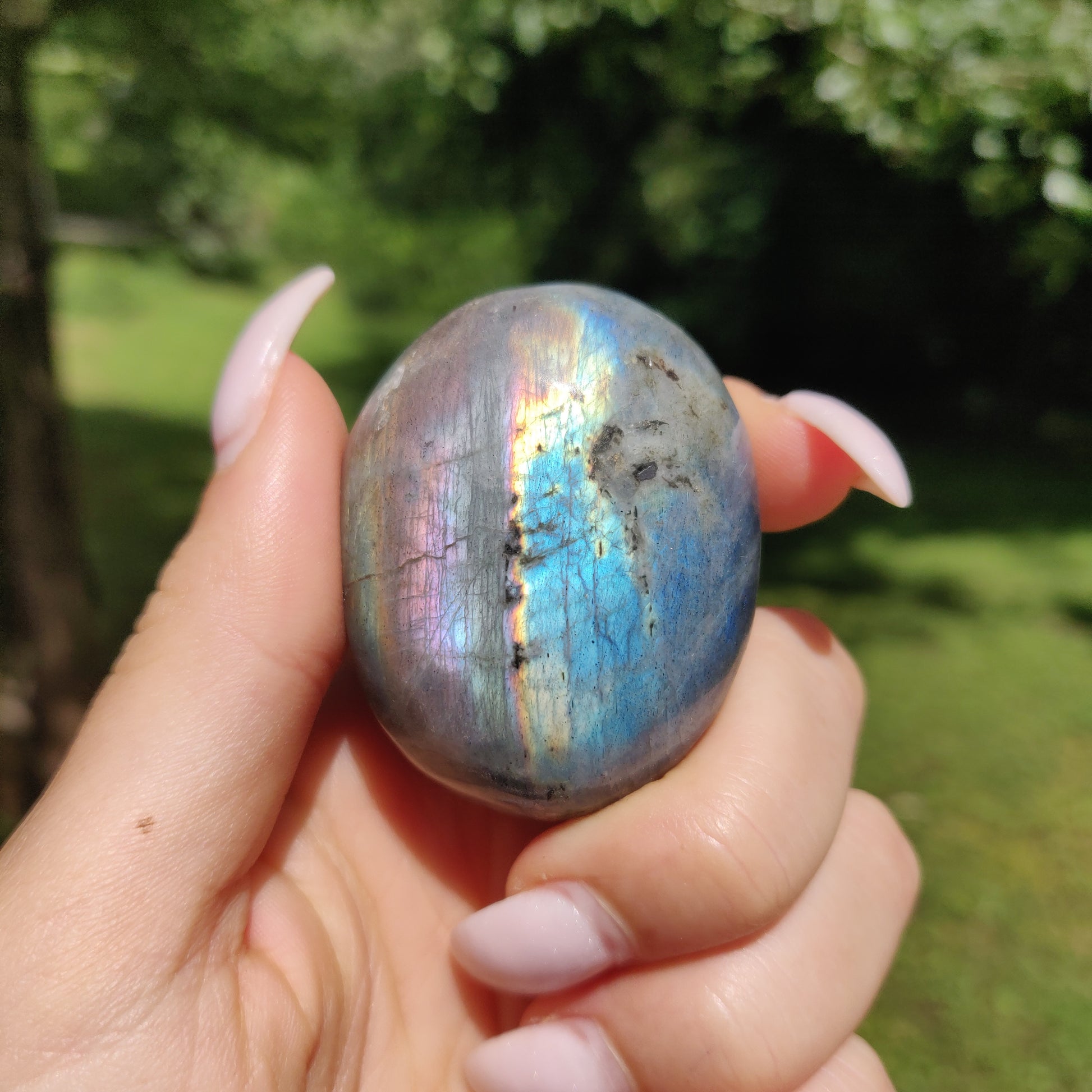 Labradorite Palm Stone (#51) - Simply Affinity