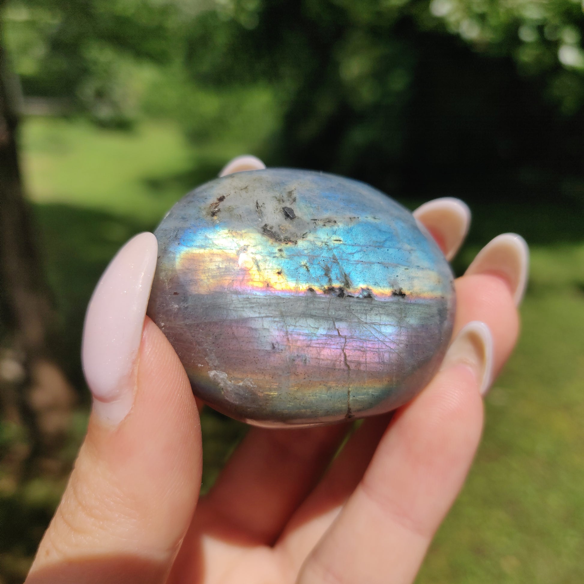 Labradorite Palm Stone (#51) - Simply Affinity