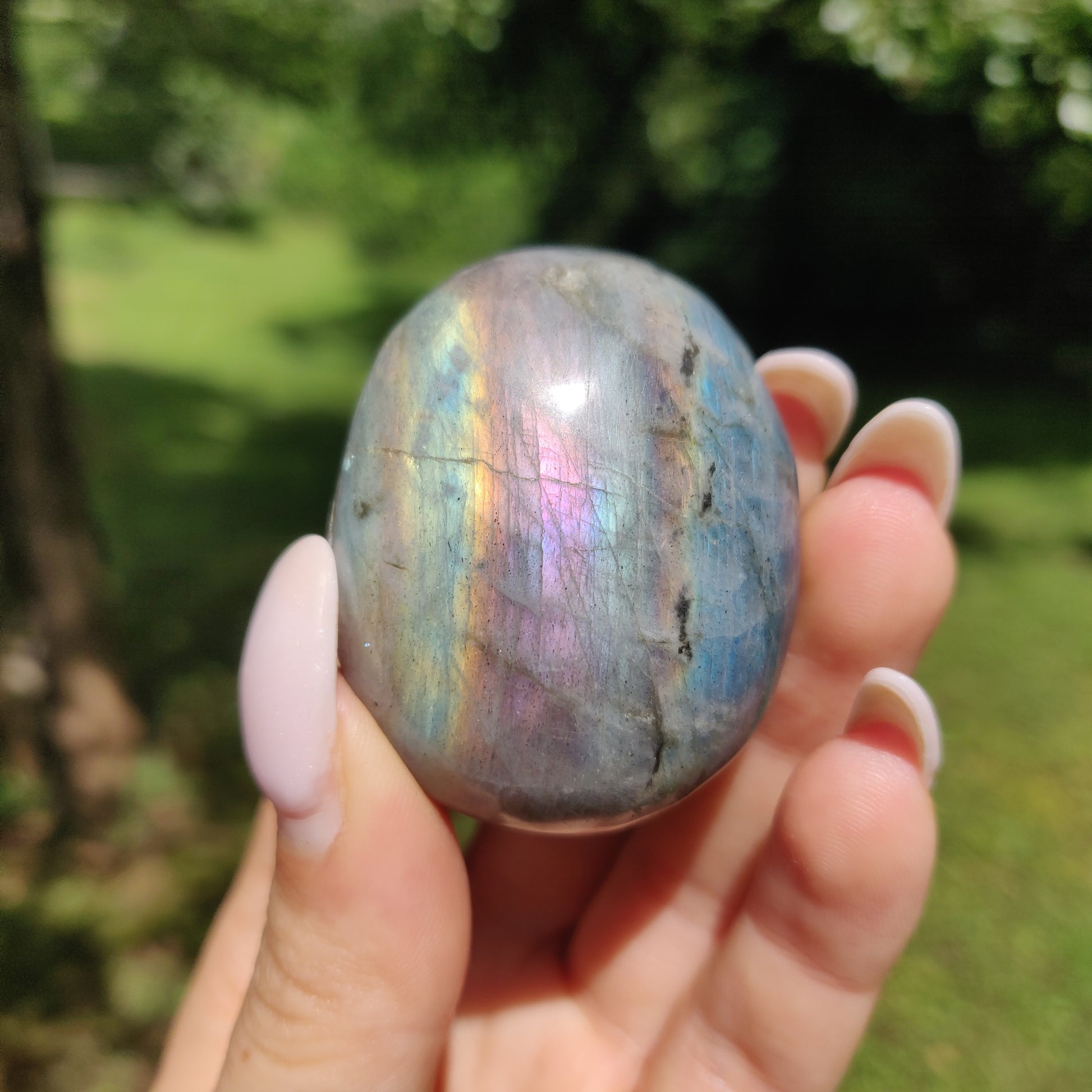 Labradorite Palm Stone (#51) - Simply Affinity