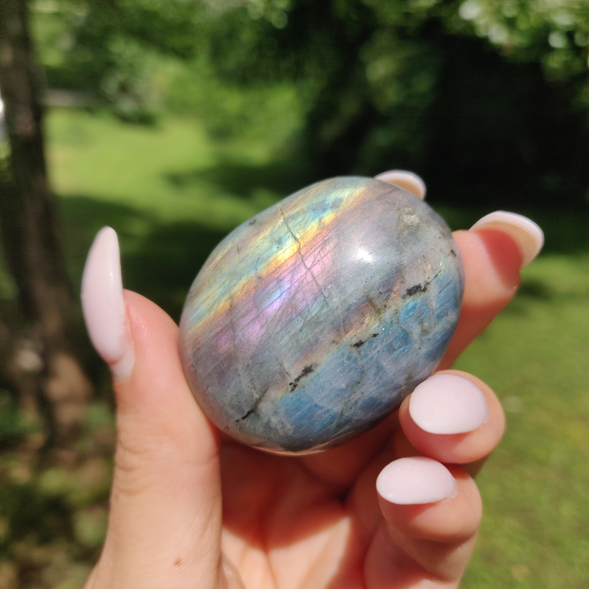Labradorite Palm Stone (#51) - Simply Affinity