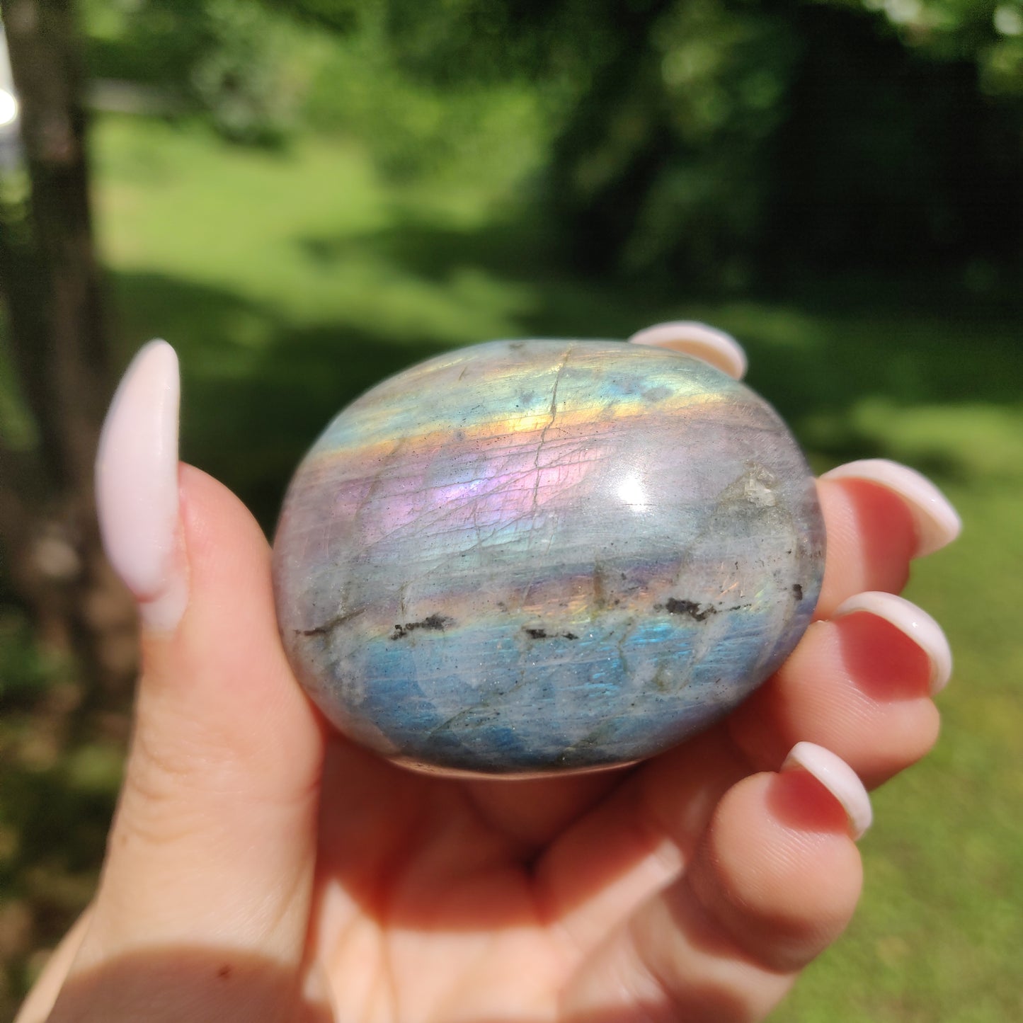 Labradorite Palm Stone (#51) - Simply Affinity