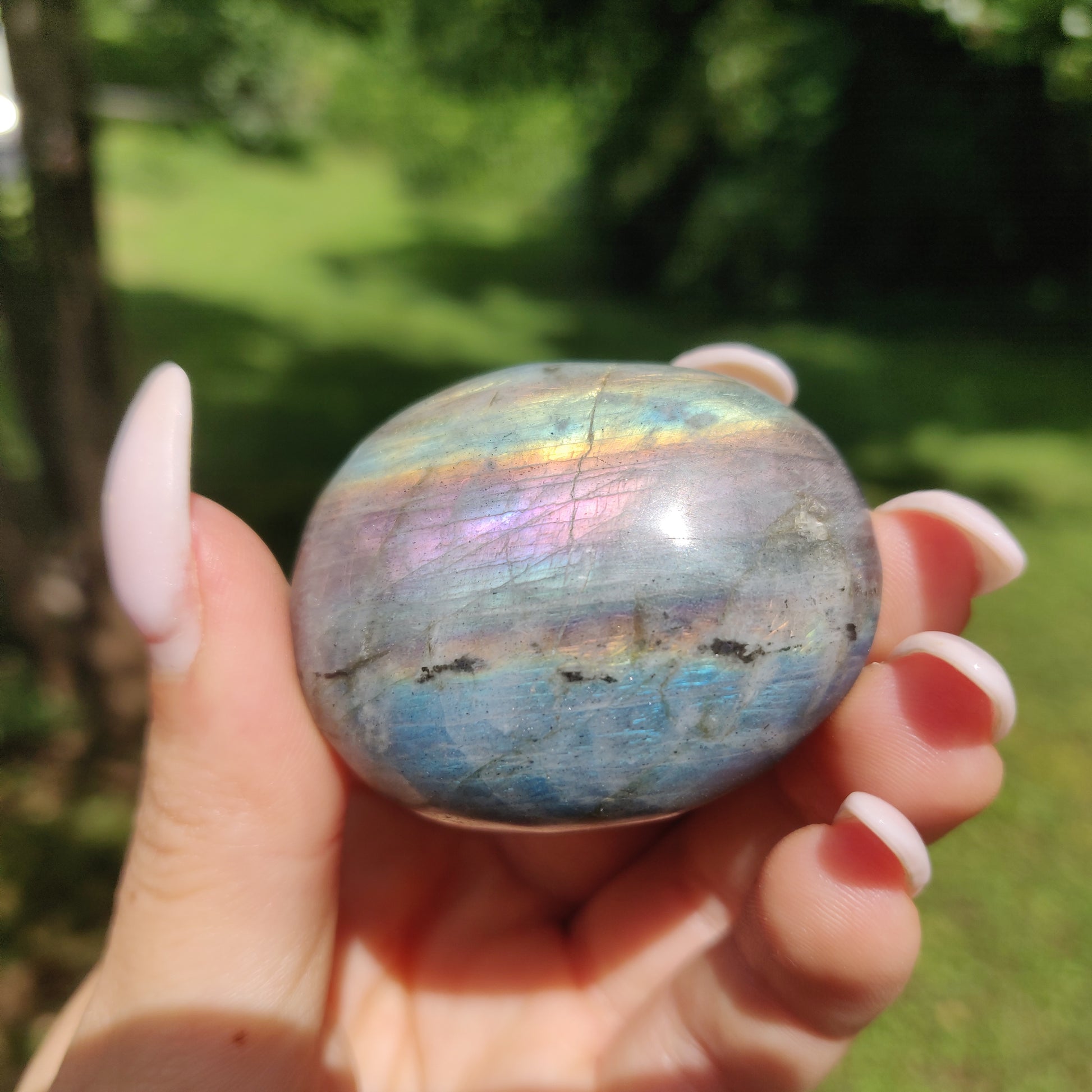 Labradorite Palm Stone (#51) - Simply Affinity