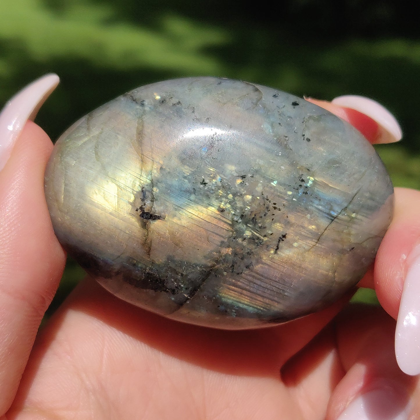 Labradorite Palm Stone (#65) - Simply Affinity