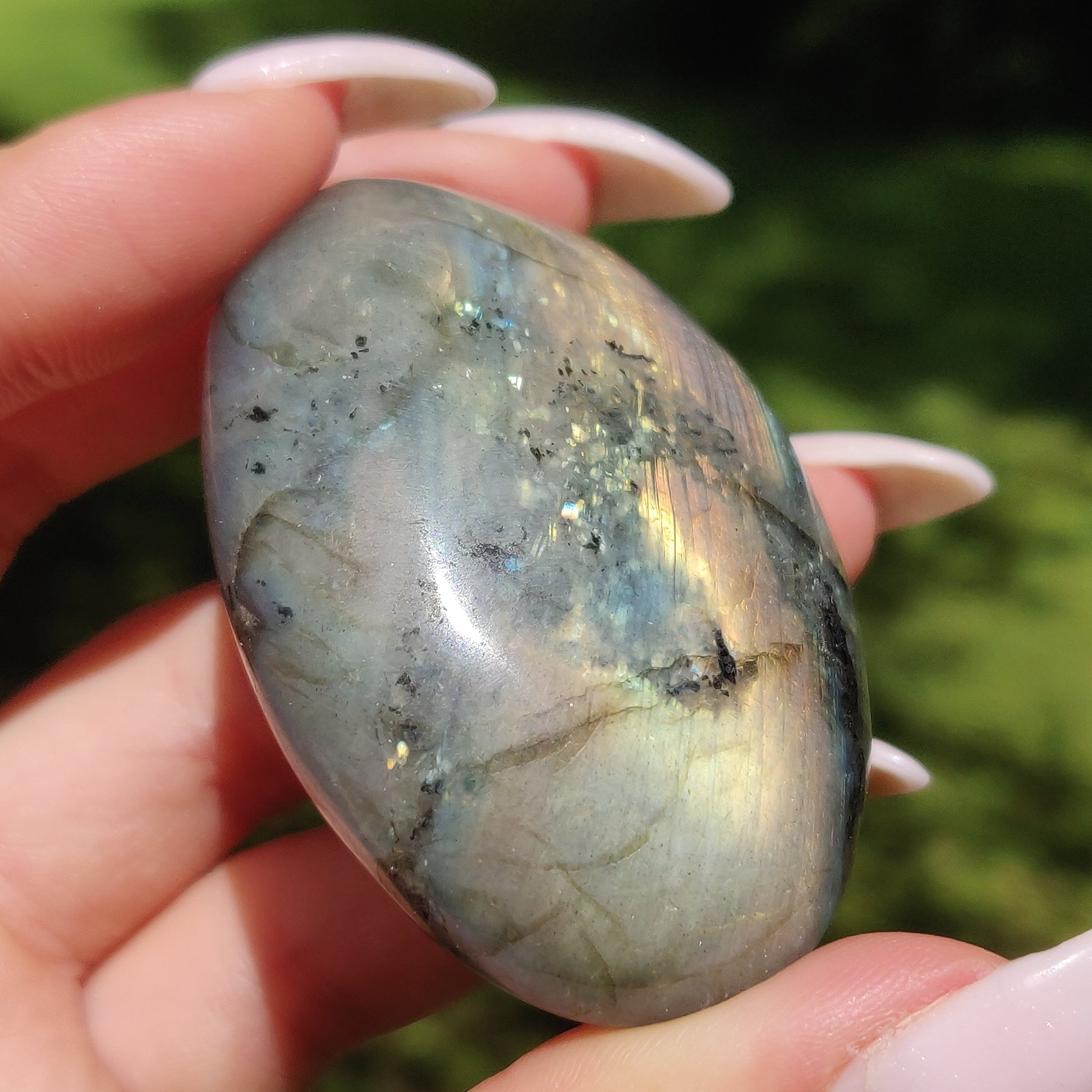 Labradorite Palm Stone (#65) - Simply Affinity