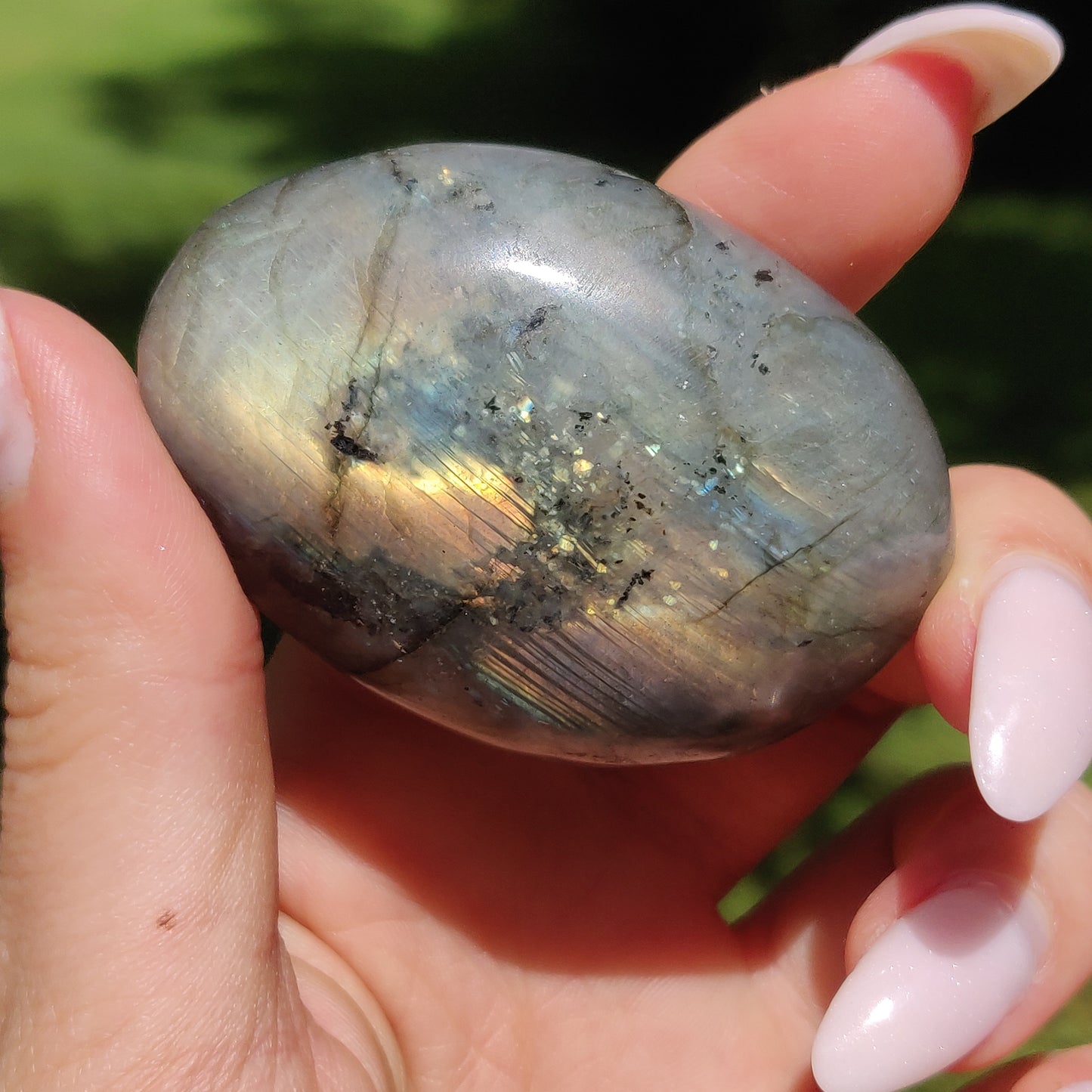 Labradorite Palm Stone (#65) - Simply Affinity