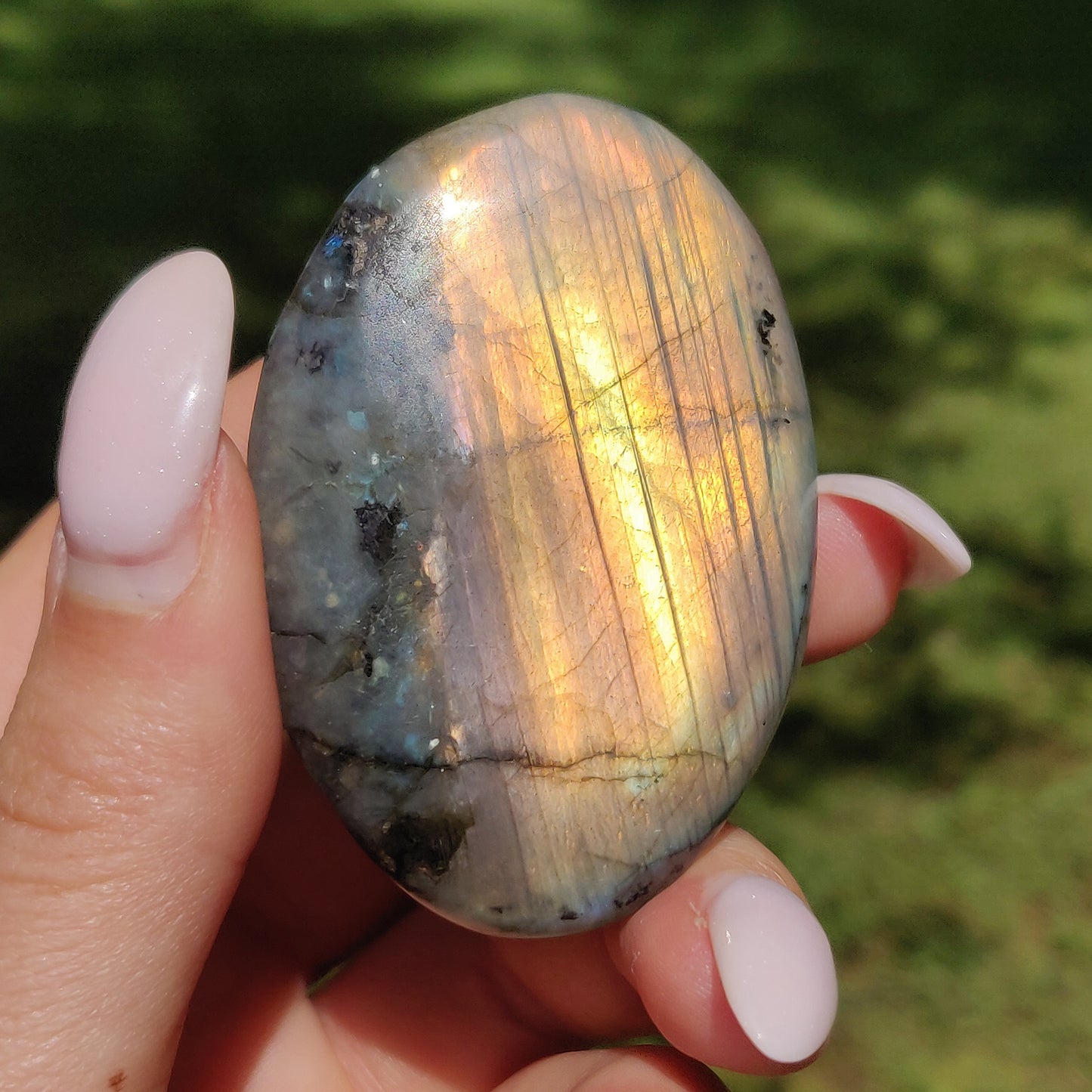 Labradorite Palm Stone (#65) - Simply Affinity