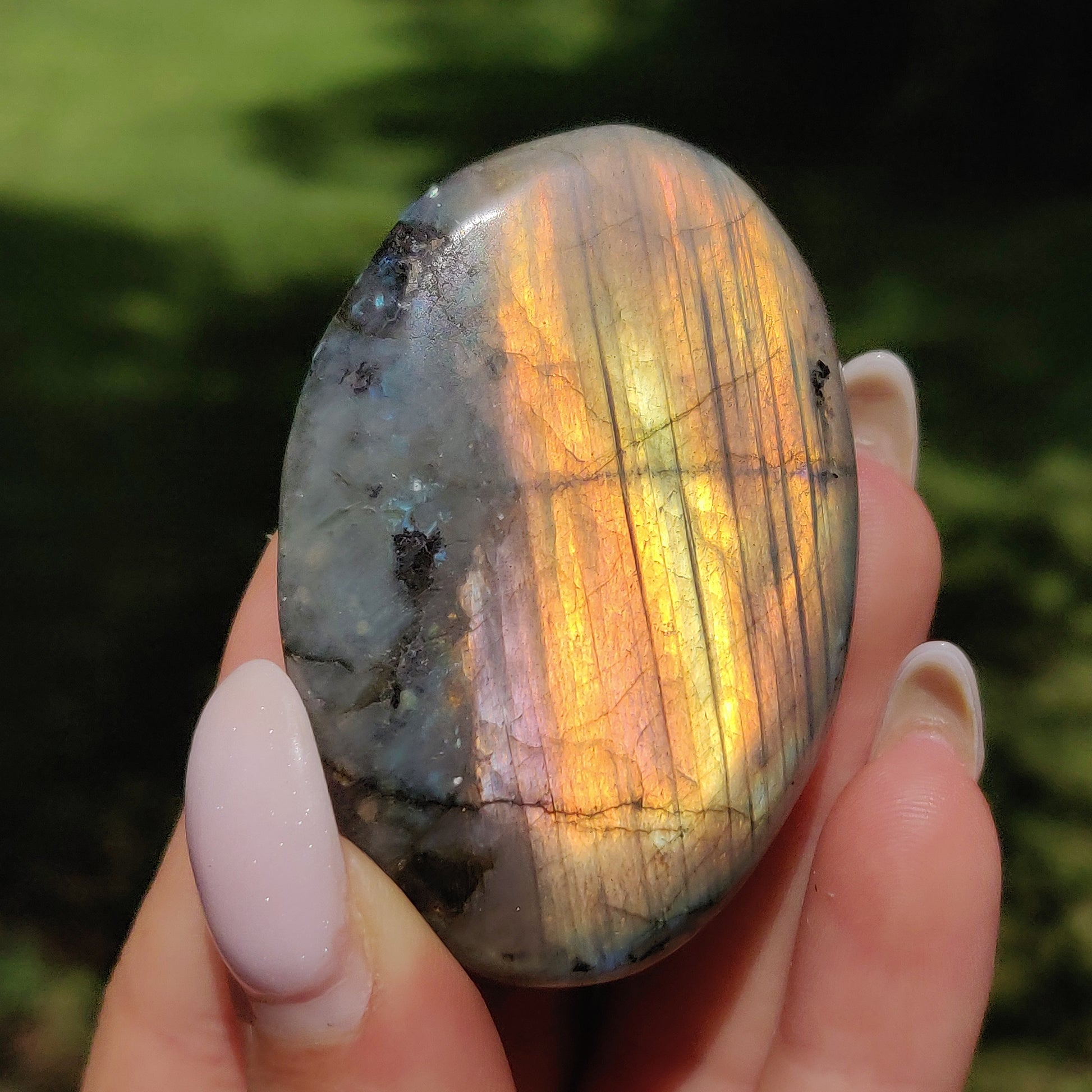 Labradorite Palm Stone (#65) - Simply Affinity