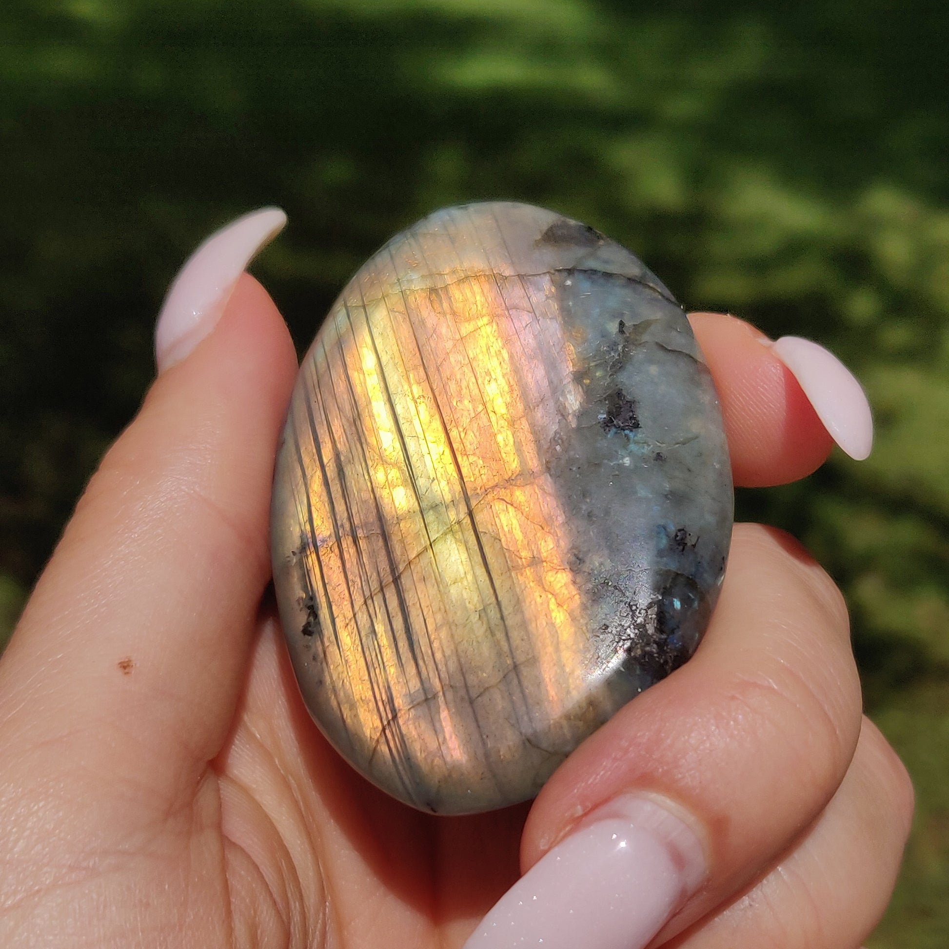 Labradorite Palm Stone (#65) - Simply Affinity