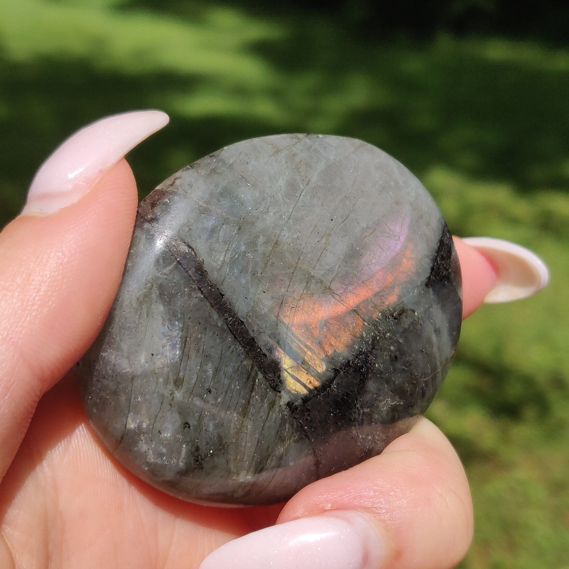 Labradorite Palm Stone (#78) - Simply Affinity