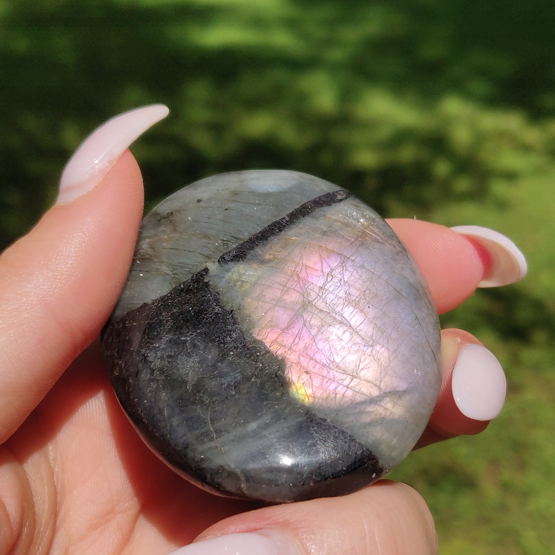 Labradorite Palm Stone (#78) - Simply Affinity