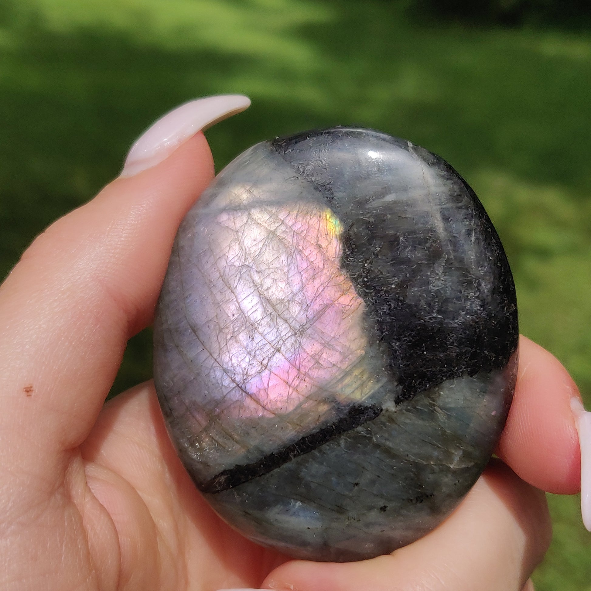 Labradorite Palm Stone (#78) - Simply Affinity
