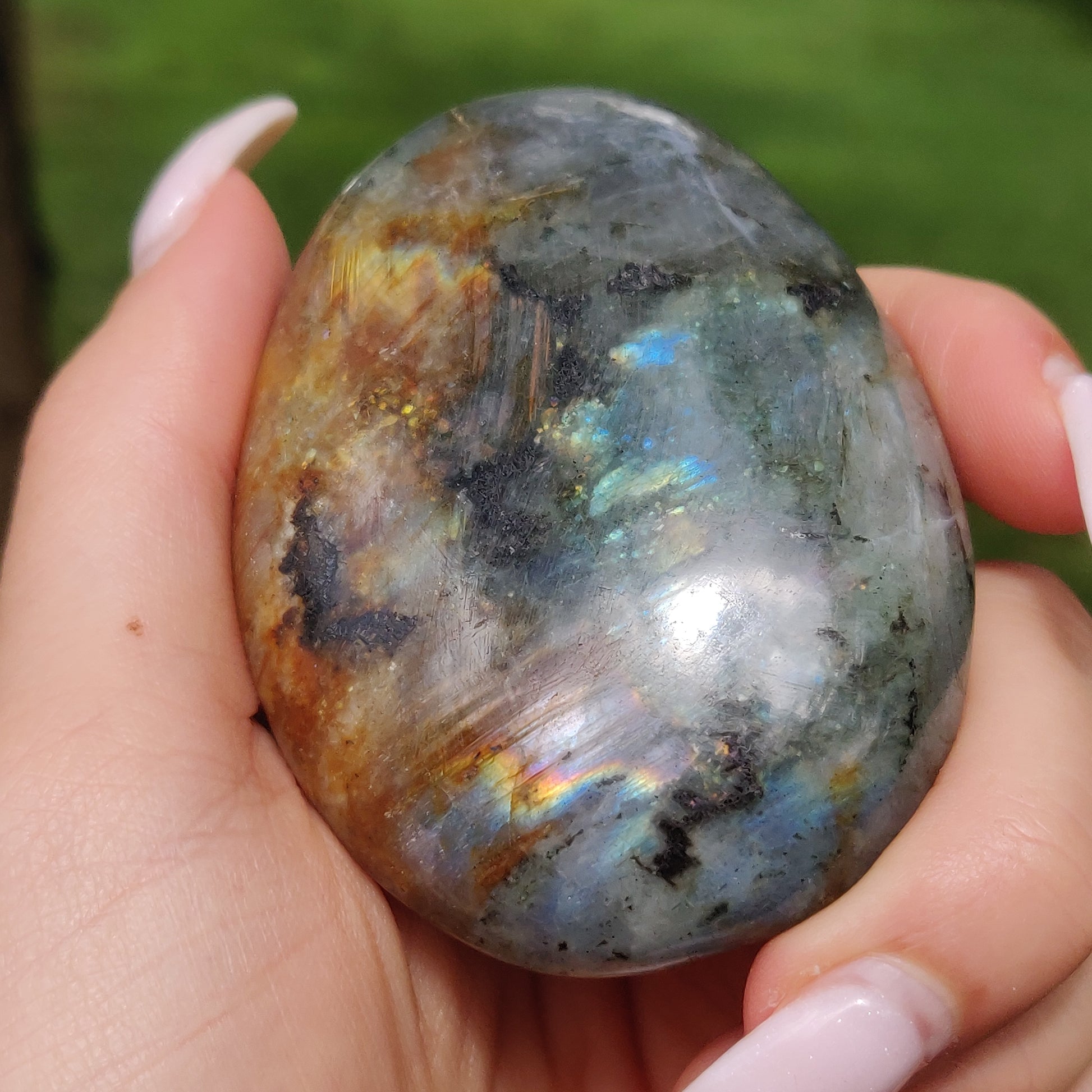 Labradorite Palm Stone (#81) - Simply Affinity