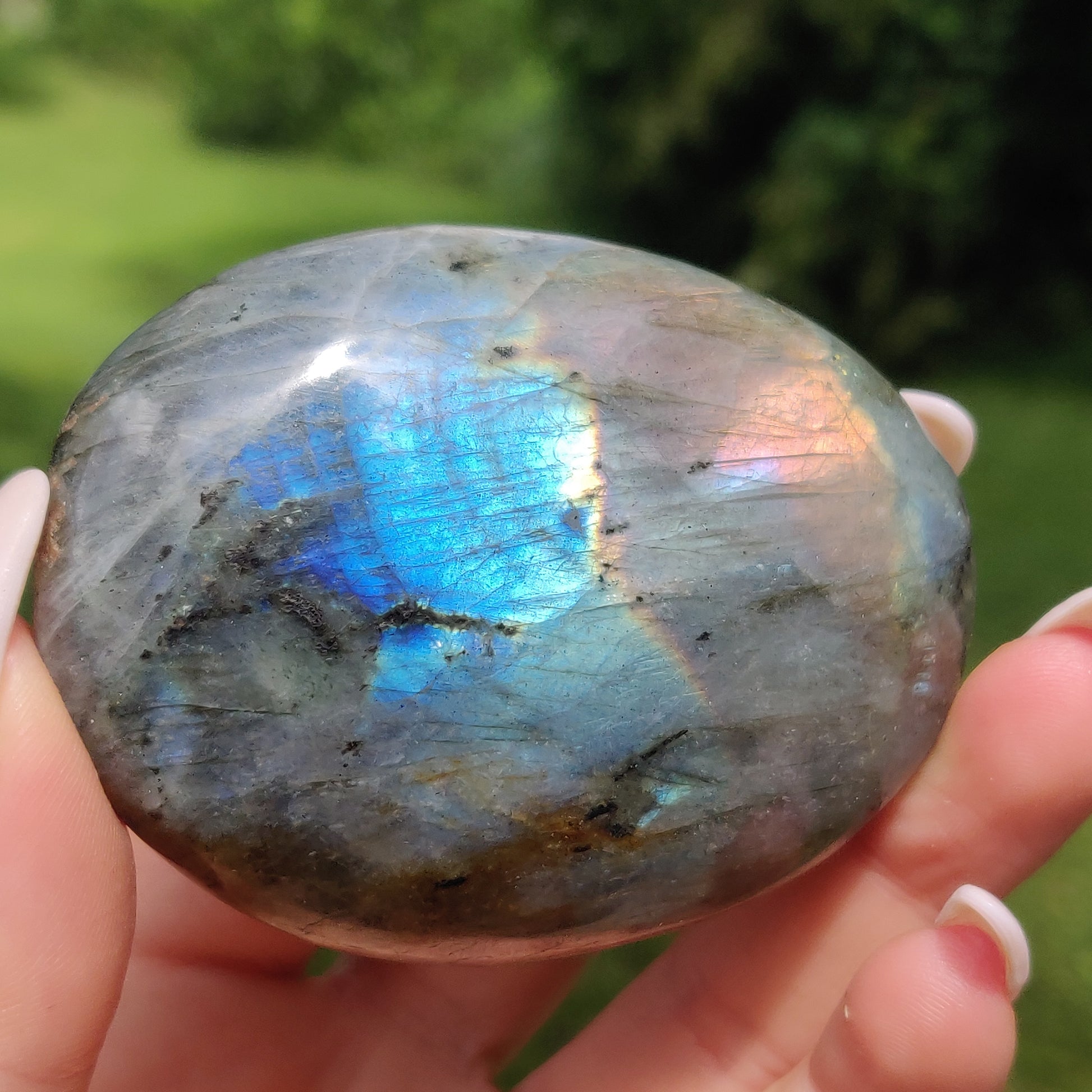 Labradorite Palm Stone (#81) - Simply Affinity