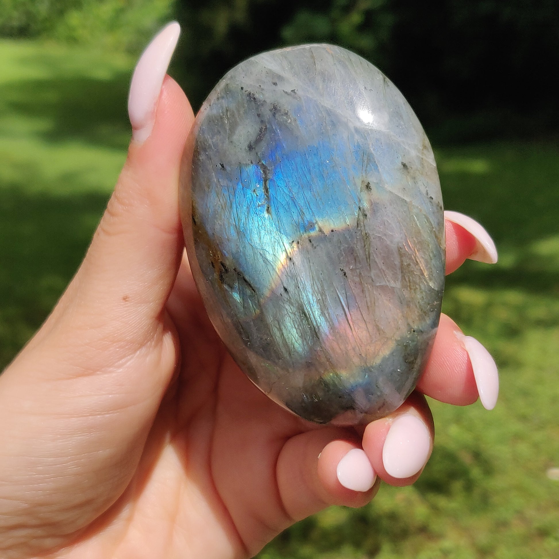 Labradorite Palm Stone (#81) - Simply Affinity