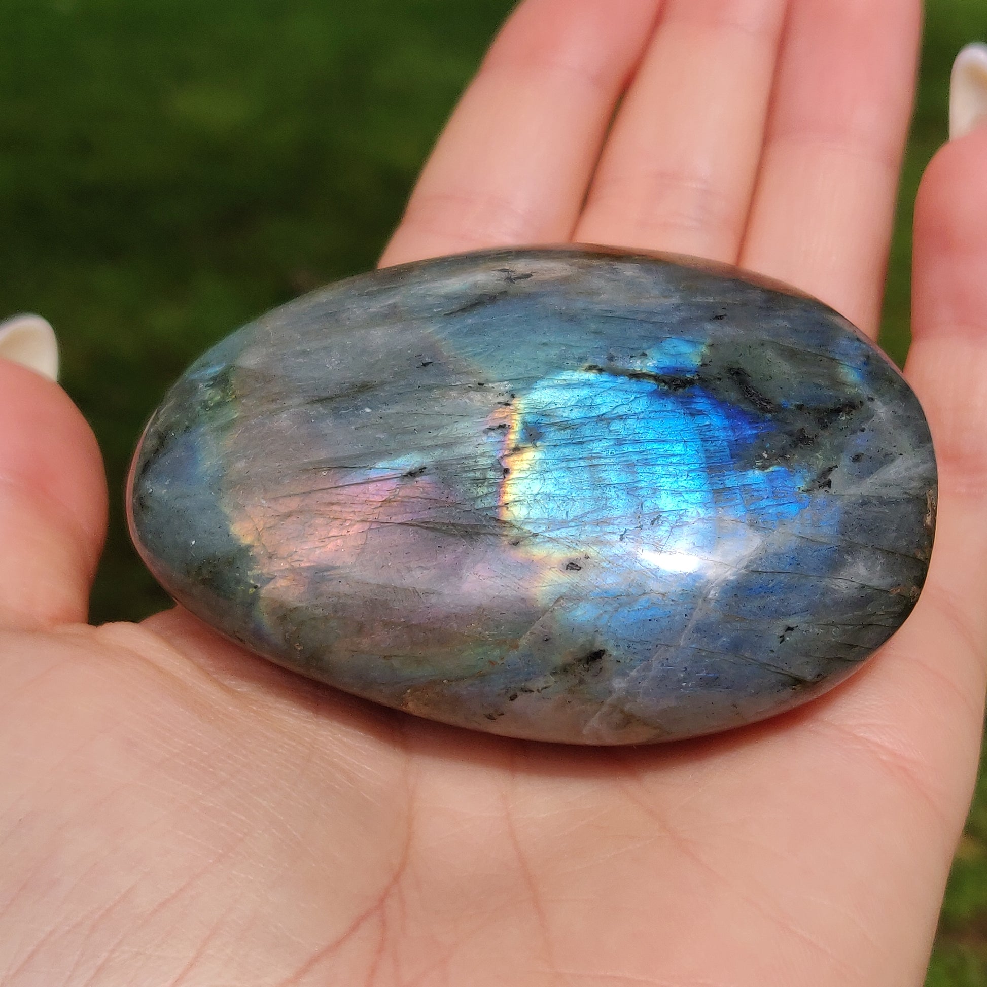 Labradorite Palm Stone (#81) - Simply Affinity