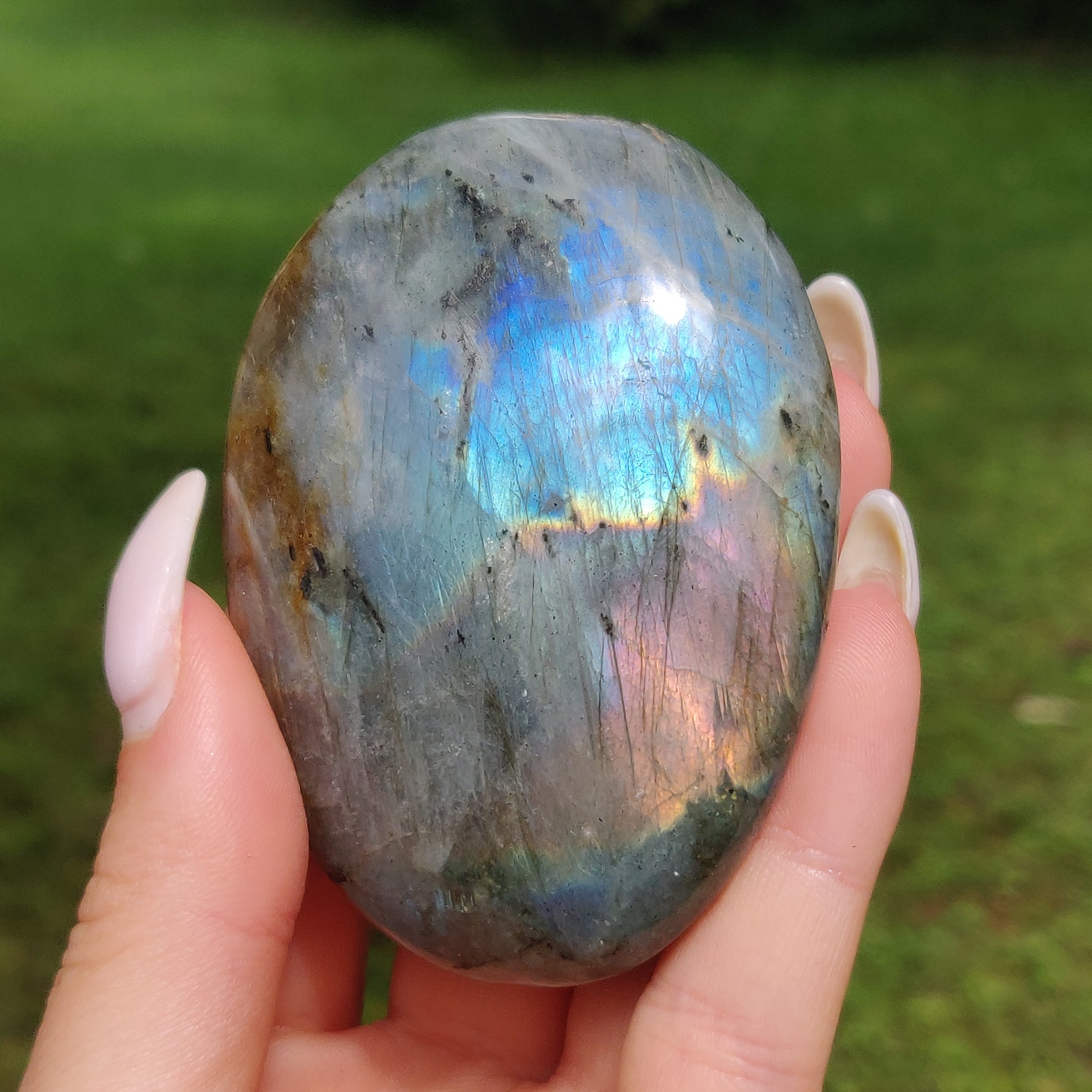 Labradorite Palm Stone (#81) - Simply Affinity