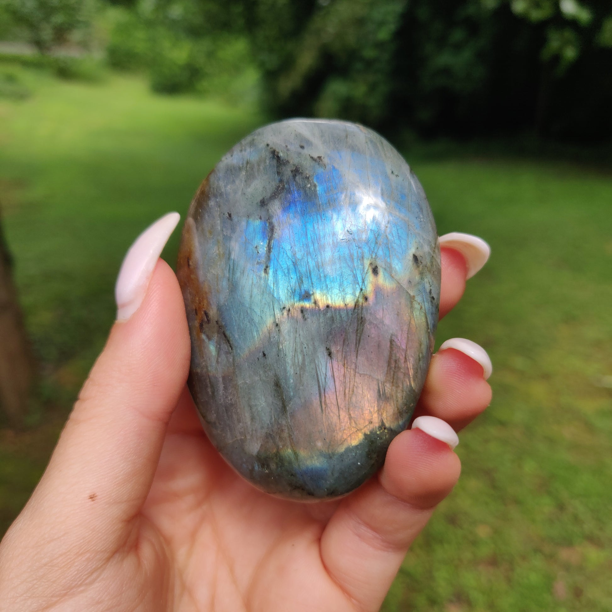 Labradorite Palm Stone (#81) - Simply Affinity