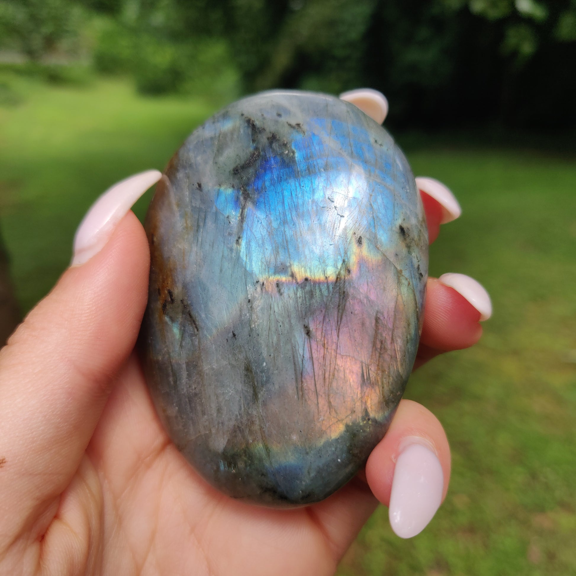Labradorite Palm Stone (#81) - Simply Affinity