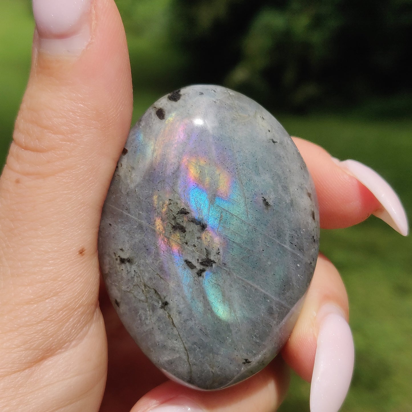 Labradorite Palm Stone (#184) - Simply Affinity