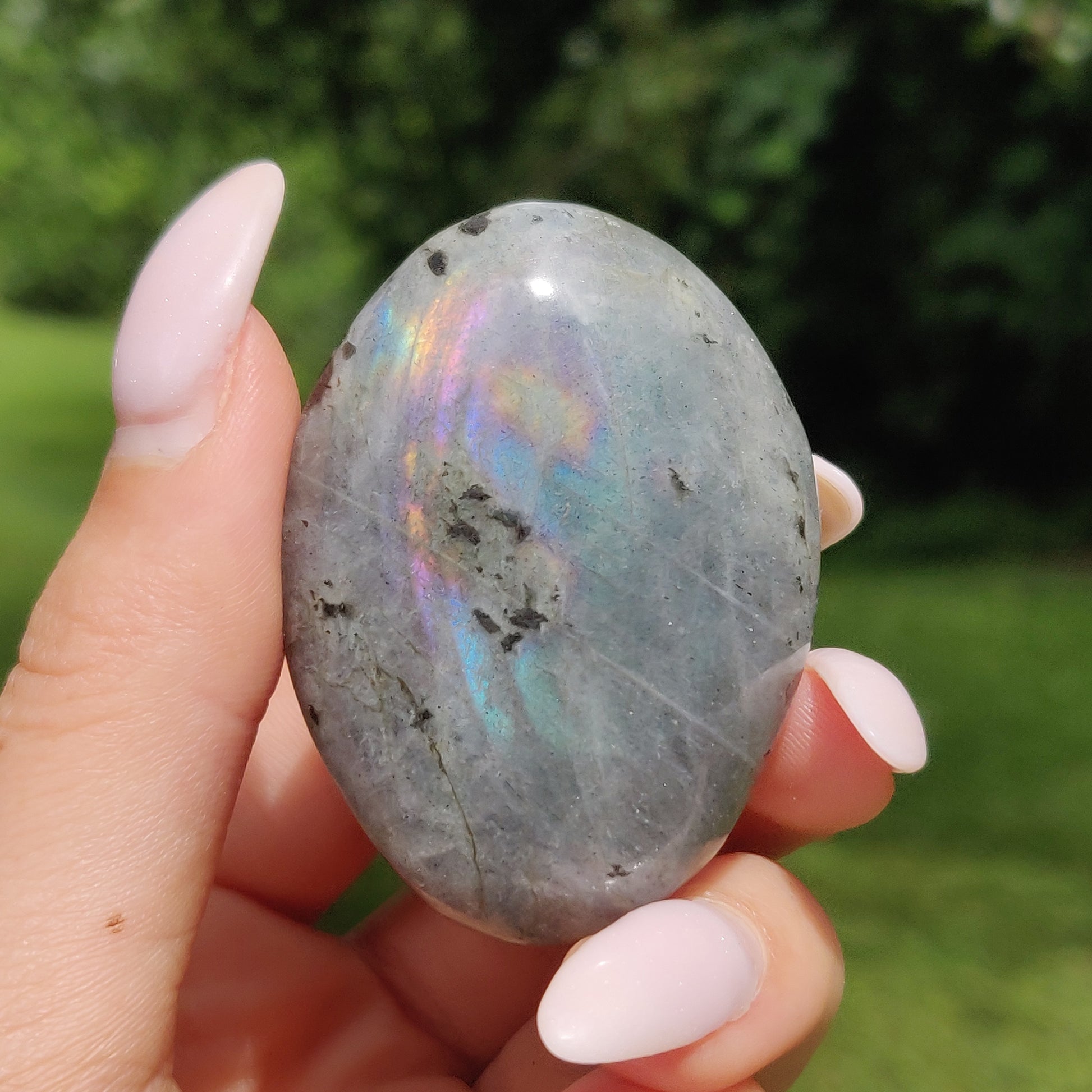 Labradorite Palm Stone (#184) - Simply Affinity