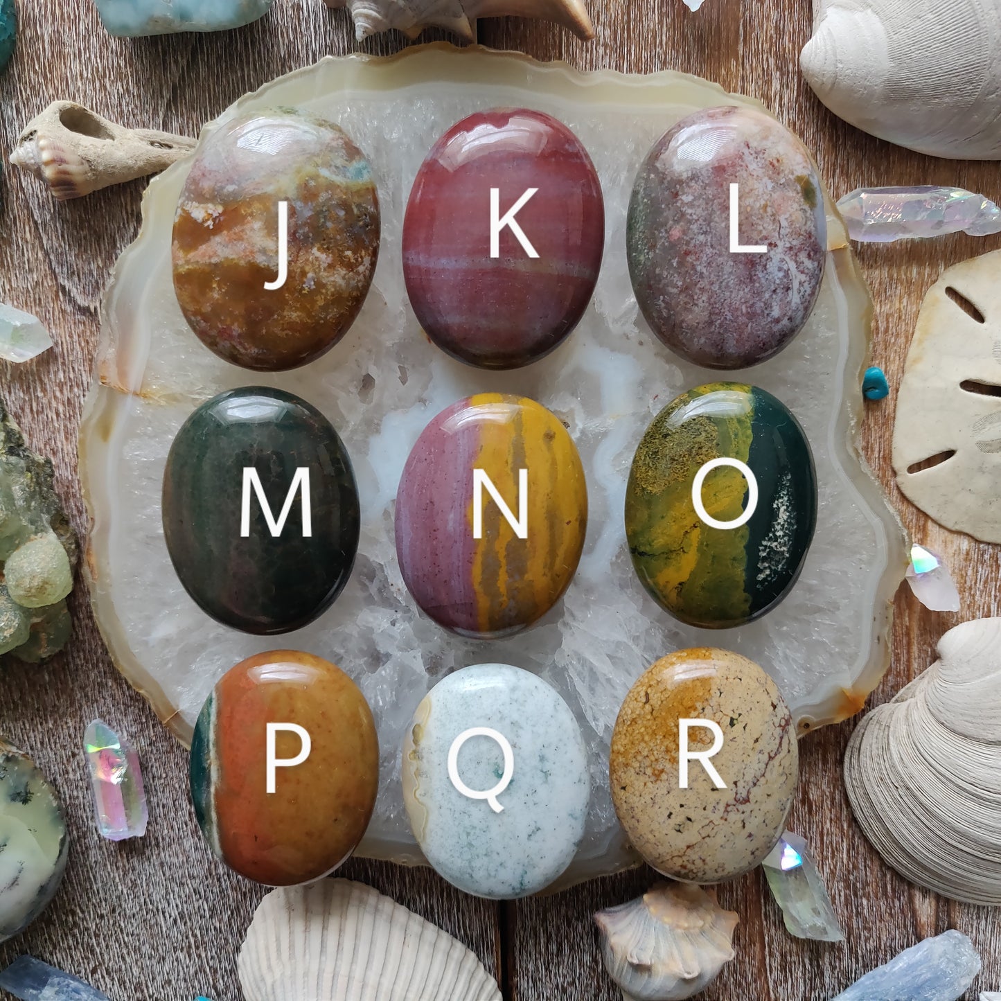 Ocean Jasper Palm Stones - Choose your Favorites - Simply Affinity