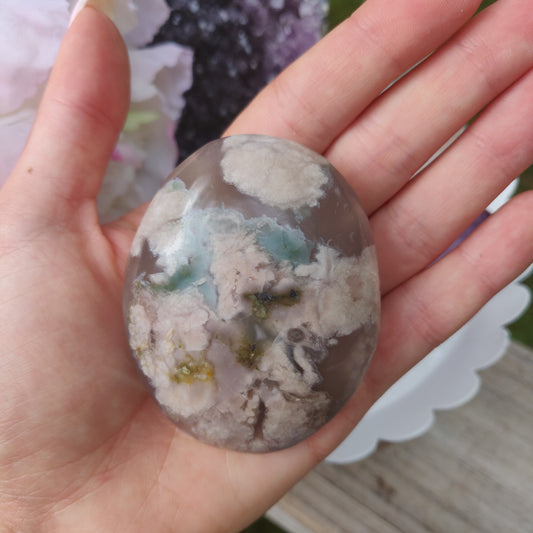 Flower Agate Palm Stone (#51) - Simply Affinity