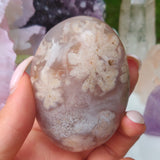 Flower Agate Palm Stone (#56) - Simply Affinity