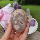 Flower Agate Palm Stone (#57) - Simply Affinity