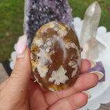 Flower Agate Palm Stone (#59) - Simply Affinity