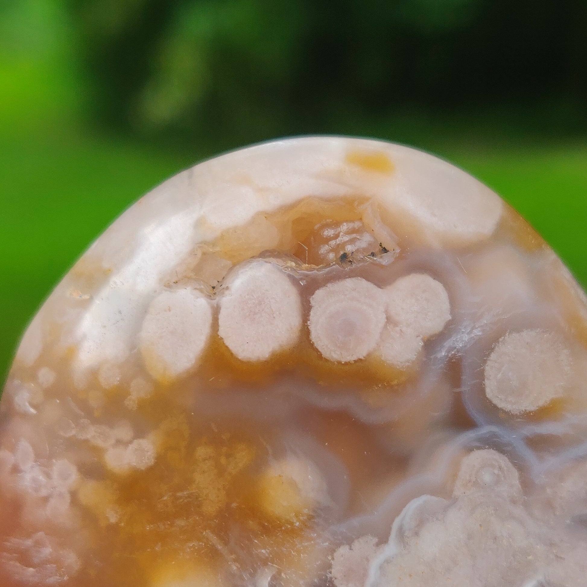 Flower Agate Palm Stone (#60) - Simply Affinity
