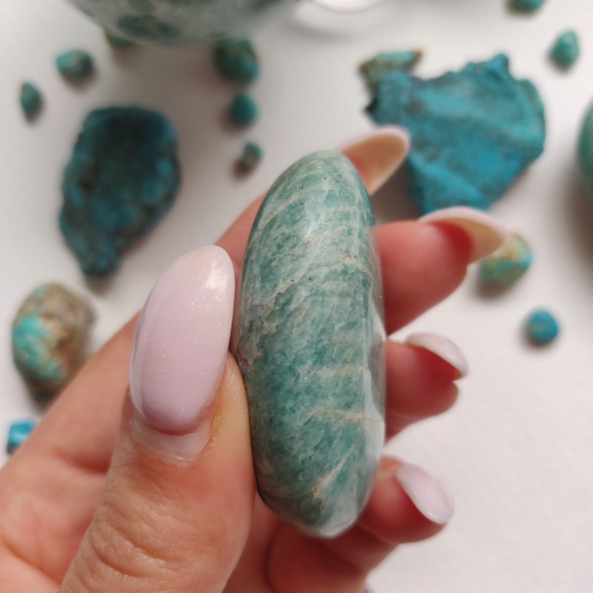 Amazonite Palm Stone (#31) - Simply Affinity
