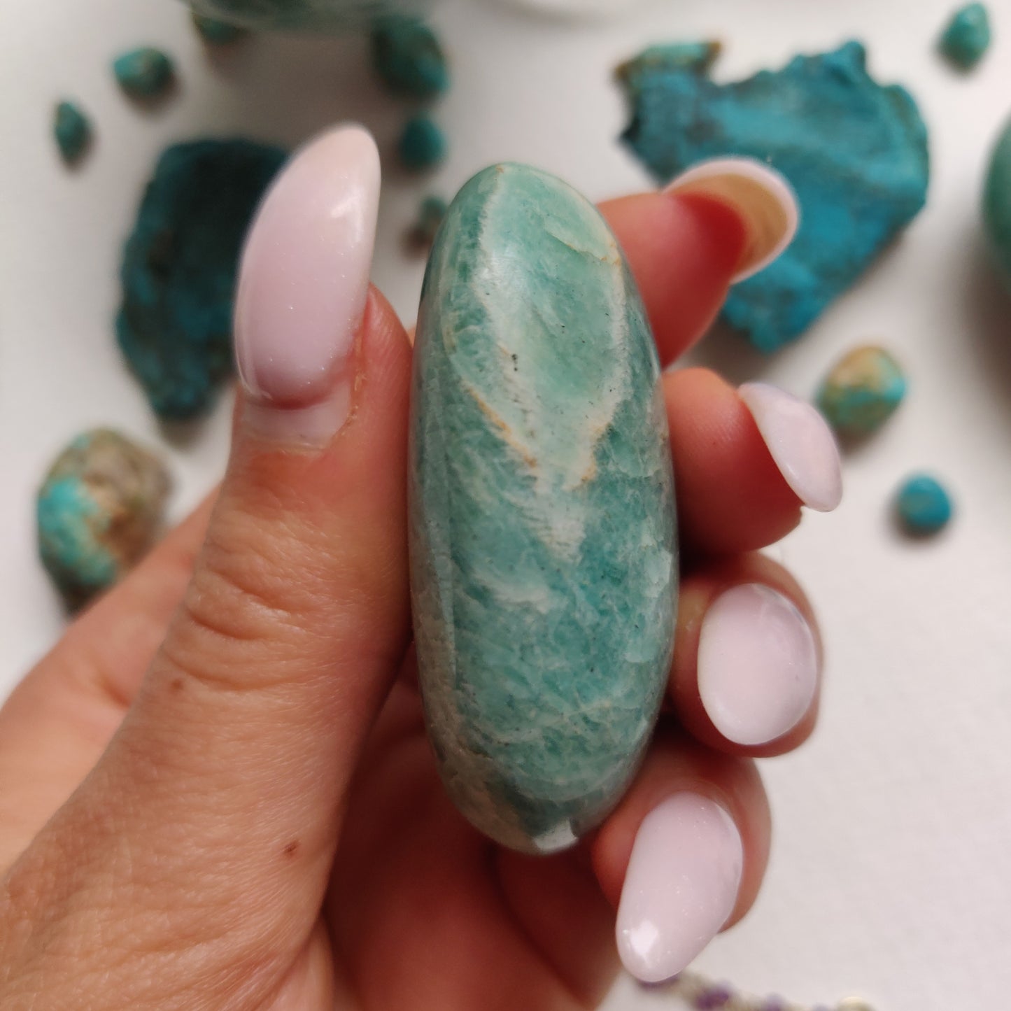 Amazonite Palm Stone (#31) - Simply Affinity