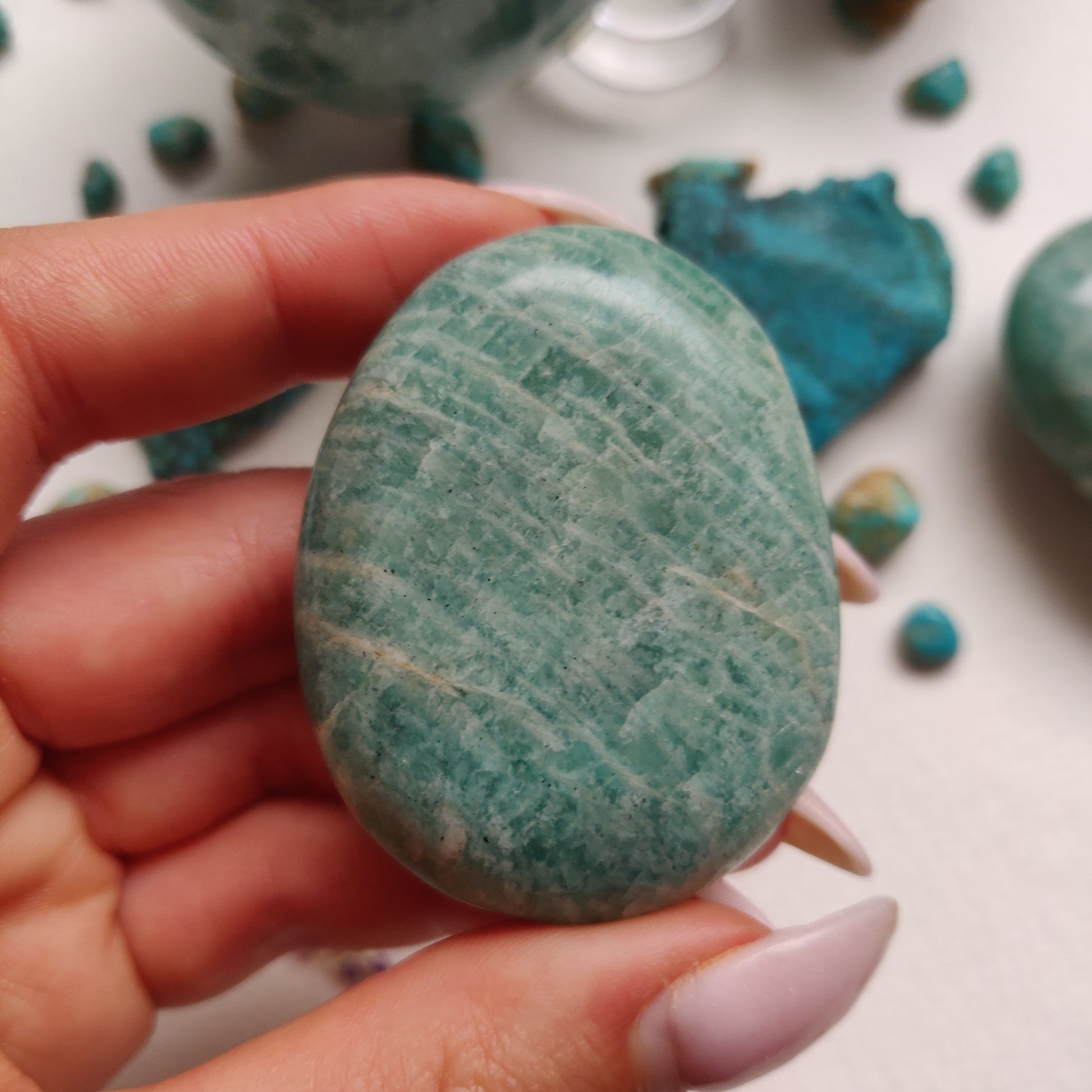 Amazonite Palm Stone (#31) - Simply Affinity