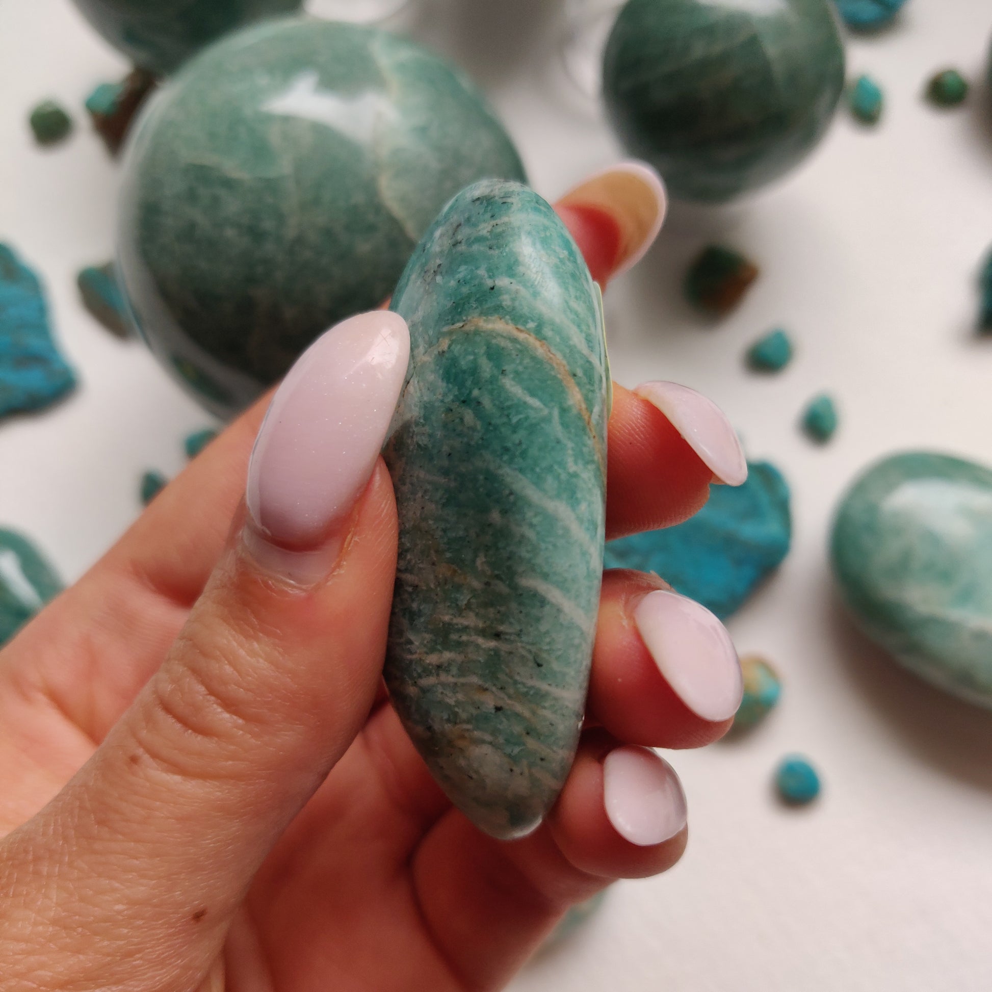 Amazonite Palm Stone (#32) - Simply Affinity