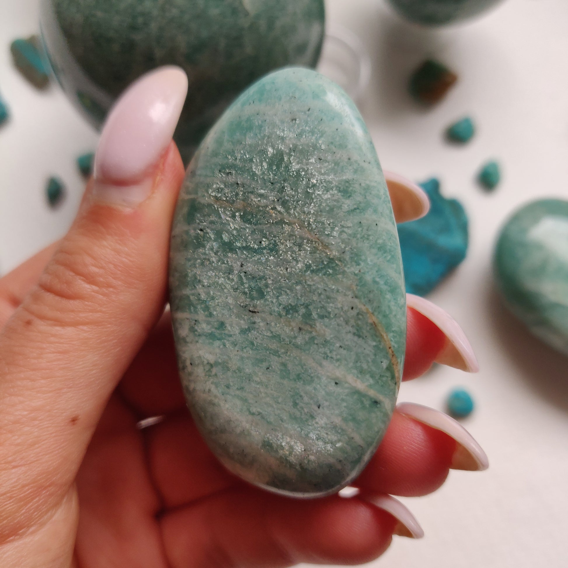 Amazonite Palm Stone (#32) - Simply Affinity