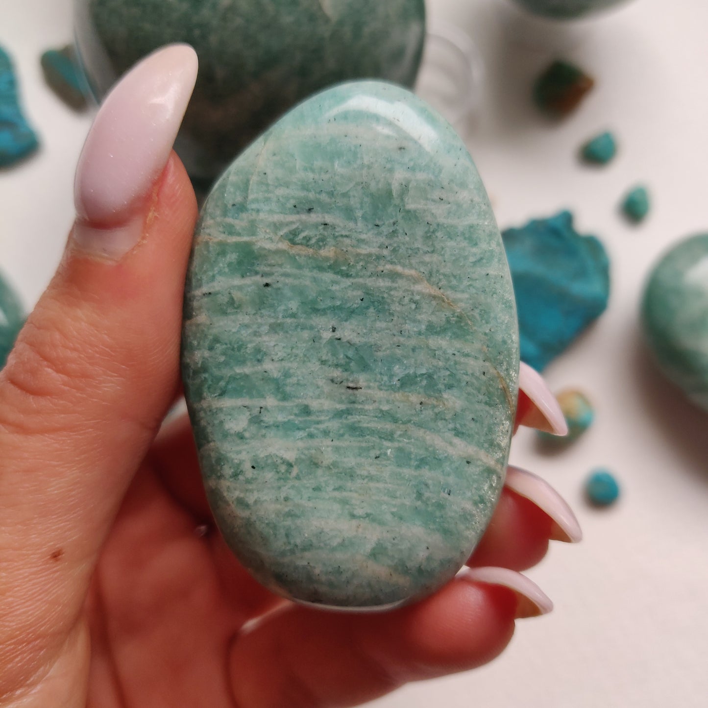 Amazonite Palm Stone (#32) - Simply Affinity