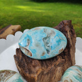 Blue Aragonite Palm Stone (#15) - Simply Affinity