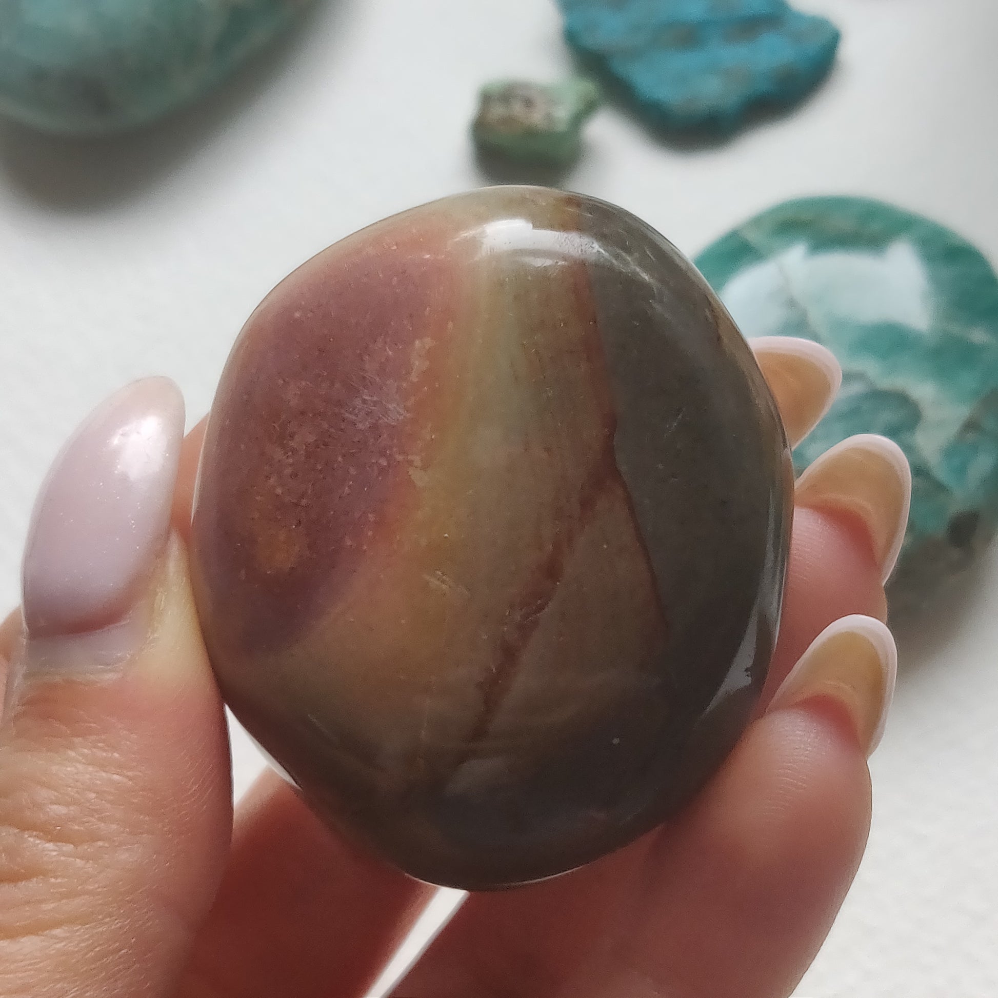 Polychrome Jasper Palm Stone (#8) - Simply Affinity