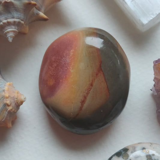 Polychrome Jasper Palm Stone (#8) - Simply Affinity