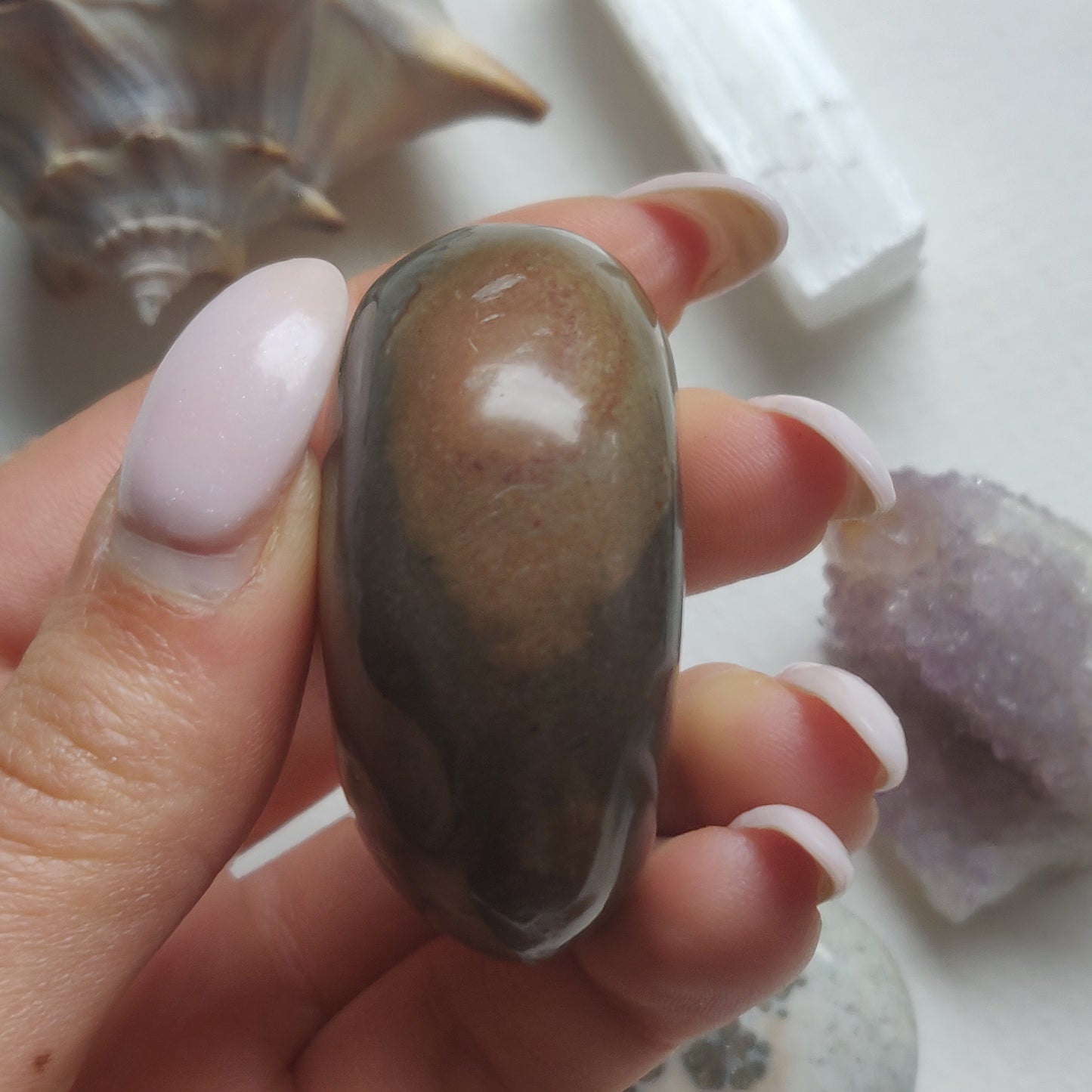 Polychrome Jasper Palm Stone (#8) - Simply Affinity