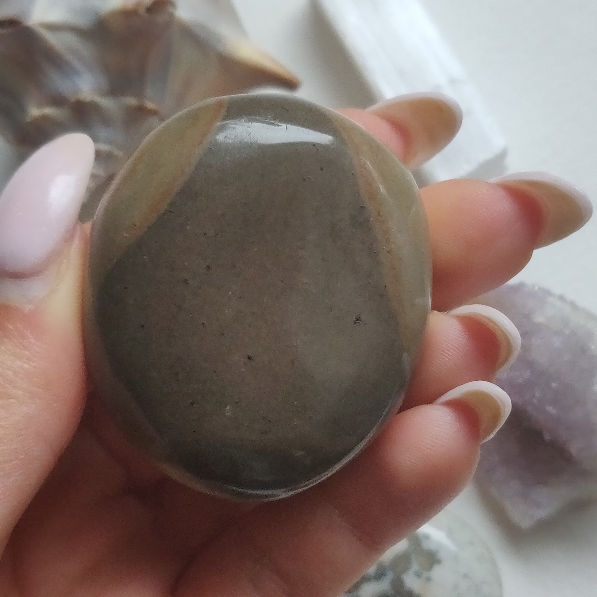 Polychrome Jasper Palm Stone (#8) - Simply Affinity