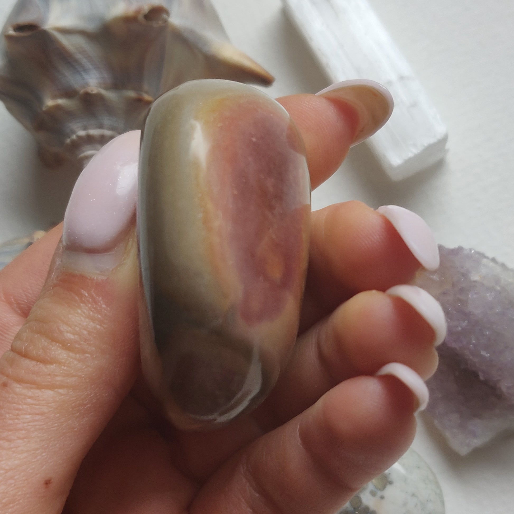 Polychrome Jasper Palm Stone (#8) - Simply Affinity